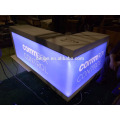 wooden modular exhibition reception desk with lighting effect for trade show